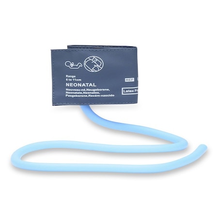 Reusable NIBP Cuff - Neonate Single Hose 6 - 11 Cm